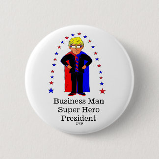Badge Rond 5 Cm Une ressemblance humoristique du président Trump.