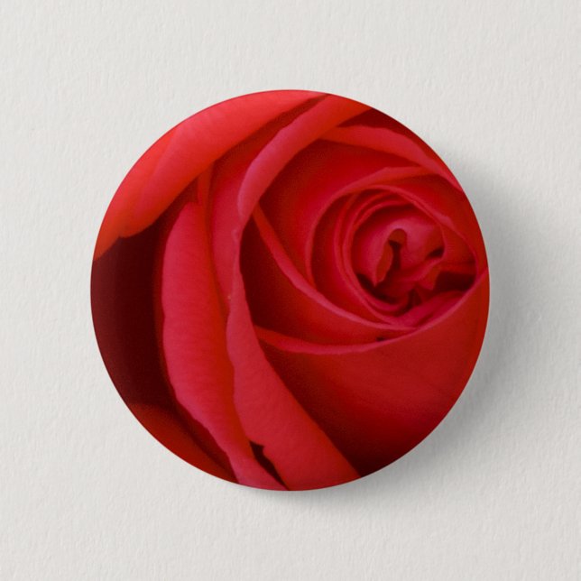 Badge Rond 5 Cm Une Rose Rouge Pour Vous (Devant)