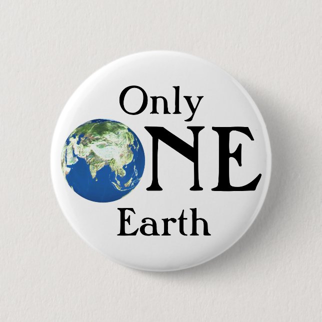 Badge Rond 5 Cm Une seule Terre (Devant)