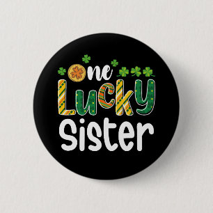 Badge Rond 5 Cm Une sœur chanceuse tenue de famille assortie de la