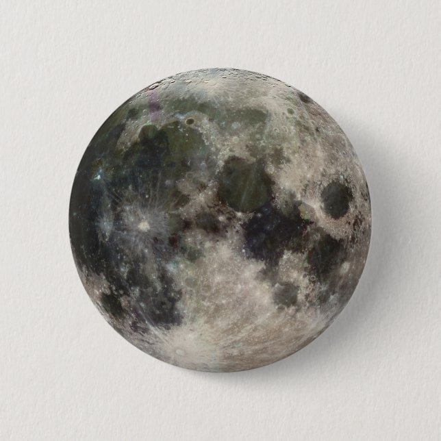 Badge Rond 5 Cm Une superbe photo de la Lune (Devant)