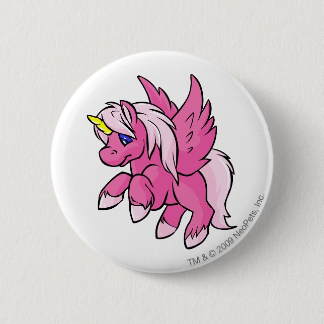 Badge Rond 5 Cm Uni rose (Devant)
