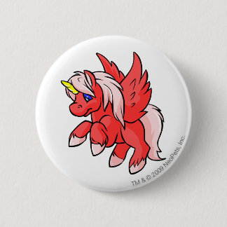 Badge Rond 5 Cm Uni rouge