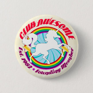 Badge Rond 5 Cm Unicorn 1982 - Club Awesome