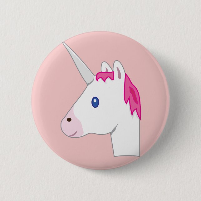 Badge Rond 5 Cm Unicorn emoji (Devant)