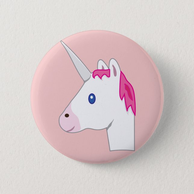 Badge Rond 5 Cm Unicorn emoji (Devant)