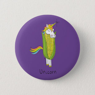 Badge Rond 5 Cm Unicorn mignon Kids Funny Pun