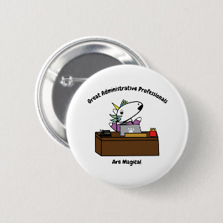 Badge Rond 5 Cm Unicorn Professionnel Administratif Personnaliser