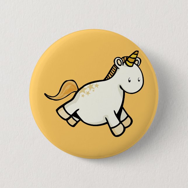 Badge Rond 5 Cm Unicorne (Devant)