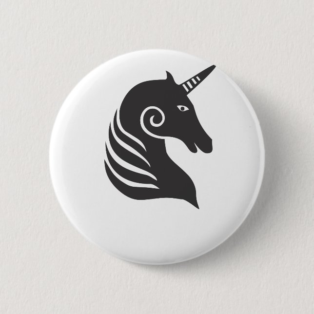 Badge Rond 5 Cm Unicorne (Devant)