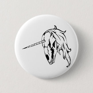 Badge Rond 5 Cm Unicorne