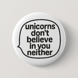 Badge Rond 5 Cm Unicornes