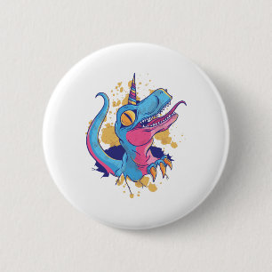Badge Rond 5 Cm Unicornisaurus