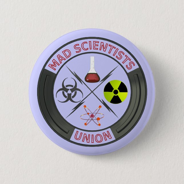 Badge Rond 5 Cm Union folle de scientifique (Devant)