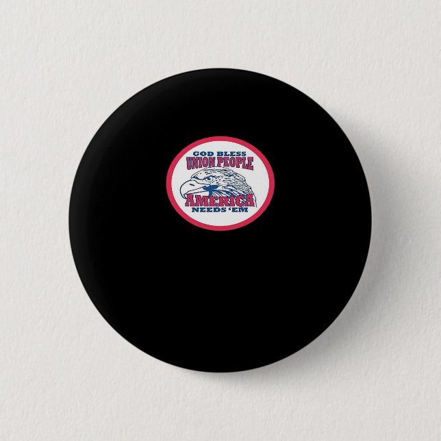 Badge Rond 5 Cm Union Strong Funny Meme Classic (Devant)