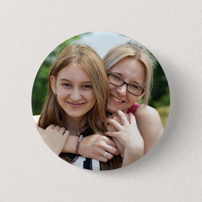 Badge Rond 5 Cm Unique 2¼ Round Button with Your Picture (Devant)