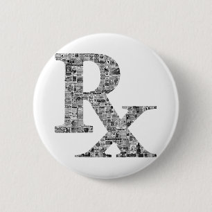 Badge Rond 5 Cm Unique Rx Pharmacy Apothecary