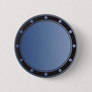 Badge Rond 5 Cm UNIQUEMENT des dégradés de couleur - bleu + anneau