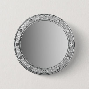 Badge Rond 5 Cm UNIQUEMENT des dégradés de couleur - gris - anneau