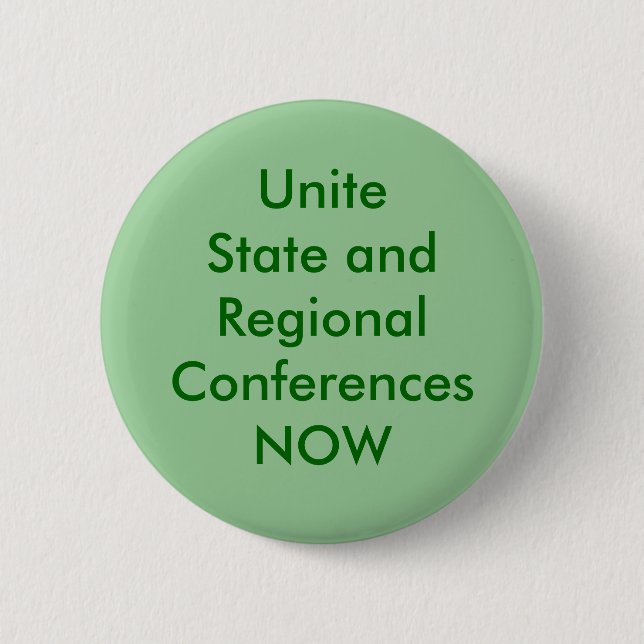 Badge Rond 5 Cm Unissez l'état et les conférences régionales (Devant)