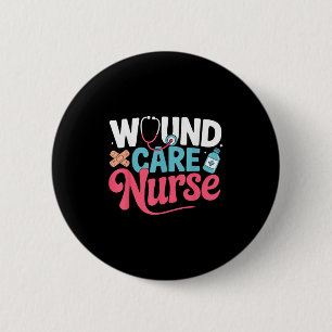 Badge Rond 5 Cm Unité de soins de santé Infirmière Hôtellerie Retr