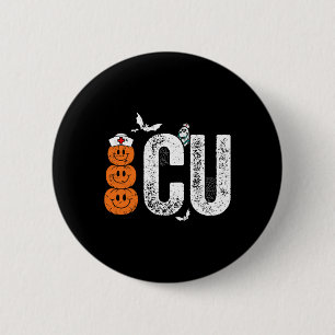 Badge Rond 5 Cm Unité de soins infirmiers Infirmière Halloween soi