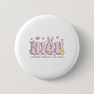 Badge Rond 5 Cm Unité de soins intensifs néonatals de Pâques Nicu