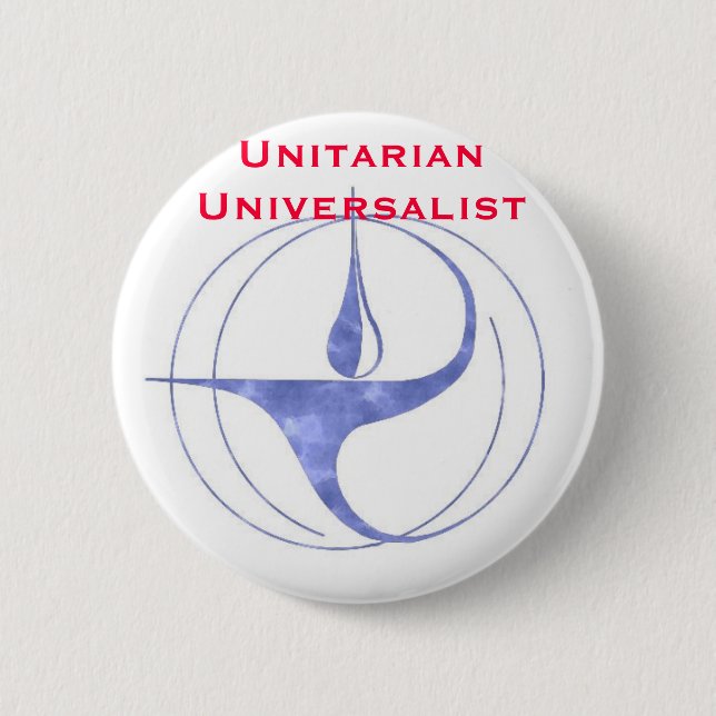Badge Rond 5 Cm Universaliste unitarien (Devant)