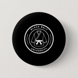 Badge Rond 5 Cm Université Black Belt