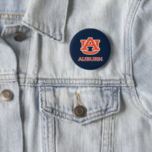 Badge Rond 5 Cm Université d'Auburn   AU Auburn