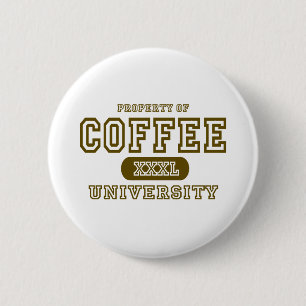 Badge Rond 5 Cm Université de café