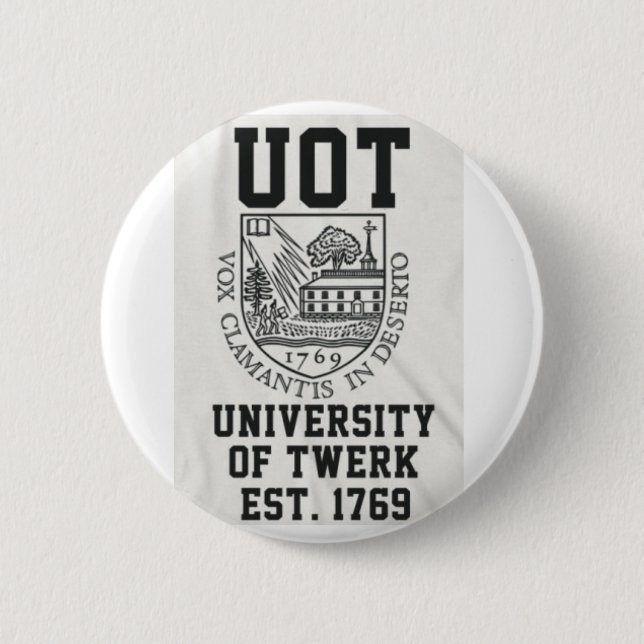 Badge Rond 5 Cm Université de Twerk (Devant)