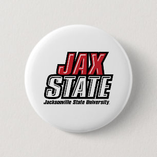 Badge Rond 5 Cm Université d'État de Jacksonville Logo JAX STATE