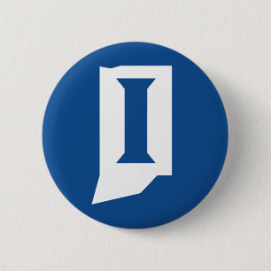 Badge Rond 5 Cm Université d'État de l'Indiana