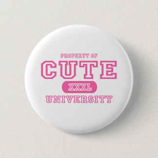 Badge Rond 5 Cm Université mignonne