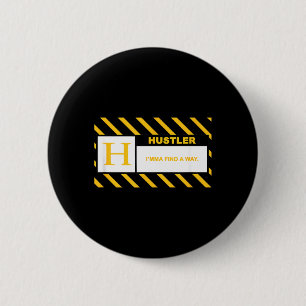 Badge Rond 5 Cm Université Varsity-Or Hustler - Imma Find