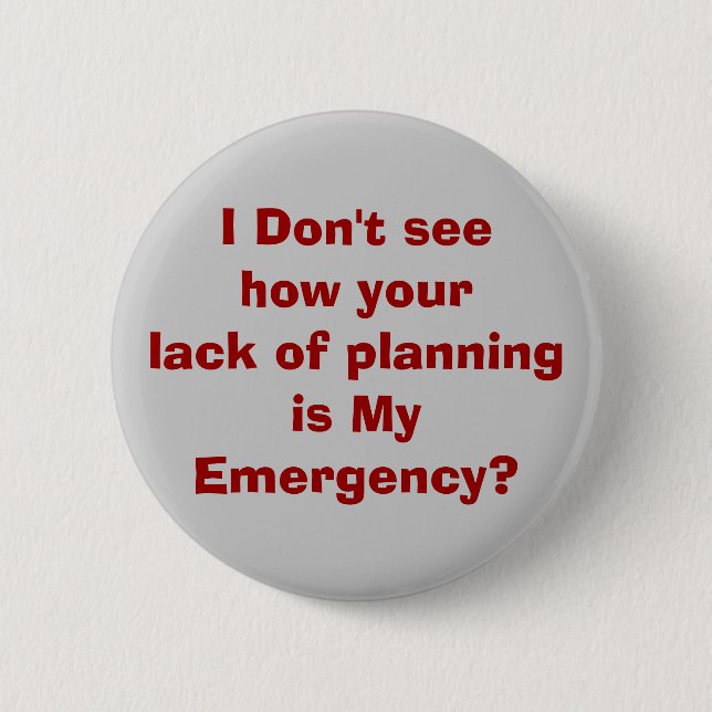Badge Rond 5 Cm urgence (Devant)
