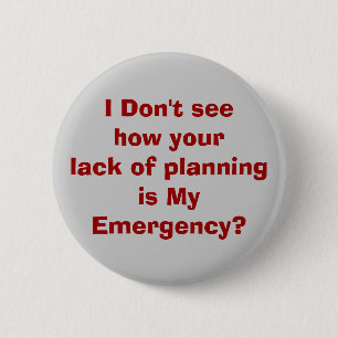 Badge Rond 5 Cm urgence