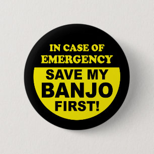 Badge Rond 5 Cm Urgence de banjo