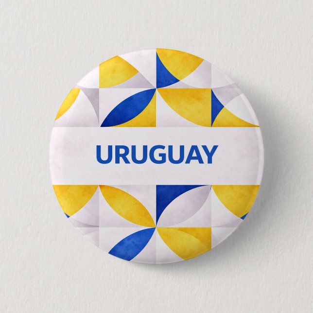 Badge Rond 5 Cm Uruguay (Devant)