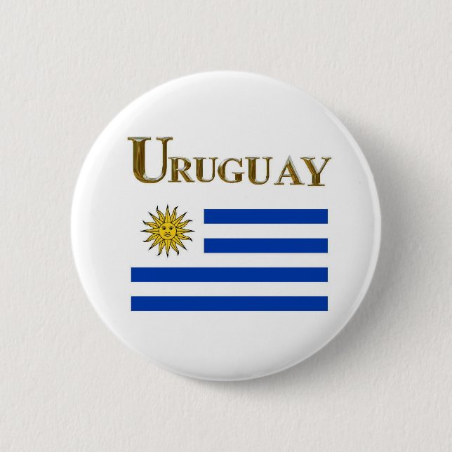 BADGE ROND 5 CM URUGUAY (Devant)