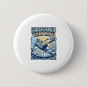 Badge Rond 5 Cm Uruguay Mode Goal Skeleton Buteur Nations Dynamiqu