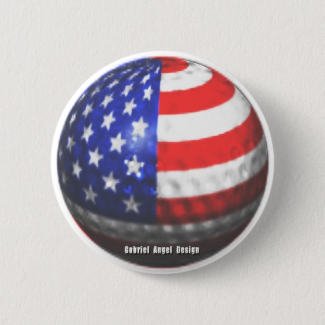 Badge Rond 5 Cm US Golf (Devant)