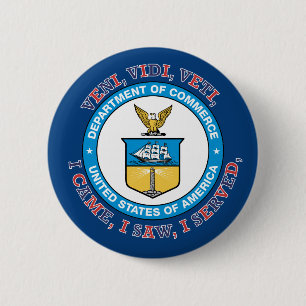 Badge Rond 5 Cm US TDEPARTENT OF COMMERCE VVV Shield