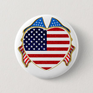 BADGE ROND 5 CM USA