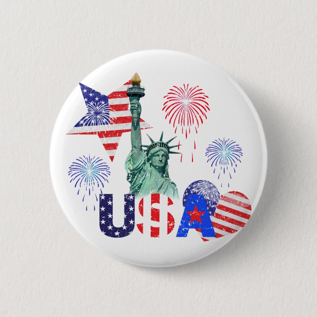 BADGE ROND 5 CM USA (Devant)