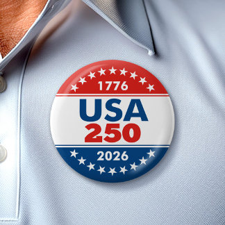 Badge Rond 5 Cm USA 250 - America's Birthday Classic - 1776-2026