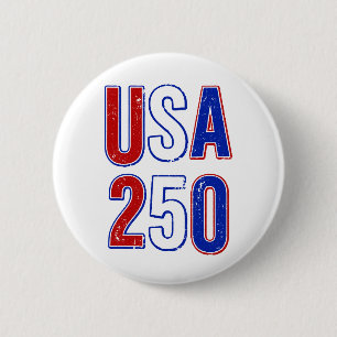 Badge Rond 5 Cm USA 250e anniversaire 1776-2026 Patriotique Améric