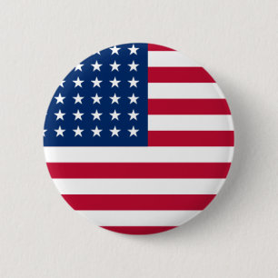 Badge Rond 5 Cm USA Flag Pin
