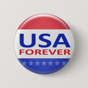 Badge Rond 5 Cm USA Forever